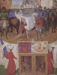 Jean Fouquet st Martin From the Hours of Etienne Chevalier (mk05) Norge oil painting art